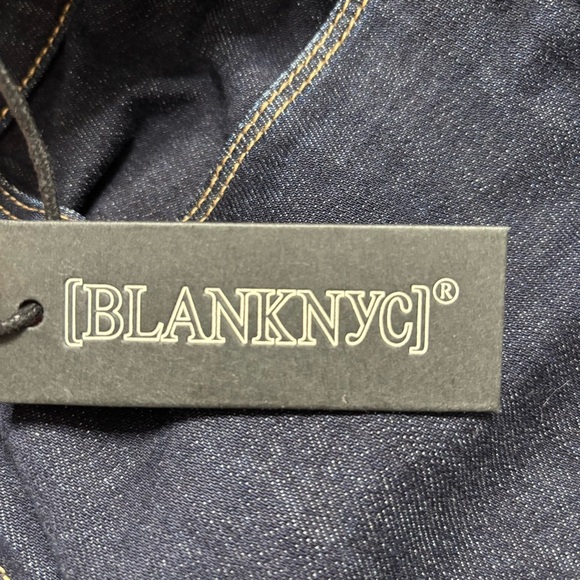 NWT Blank NYC Dark Blue Jeans with Cuffed Hem Size 27 - Picture 7 of 9